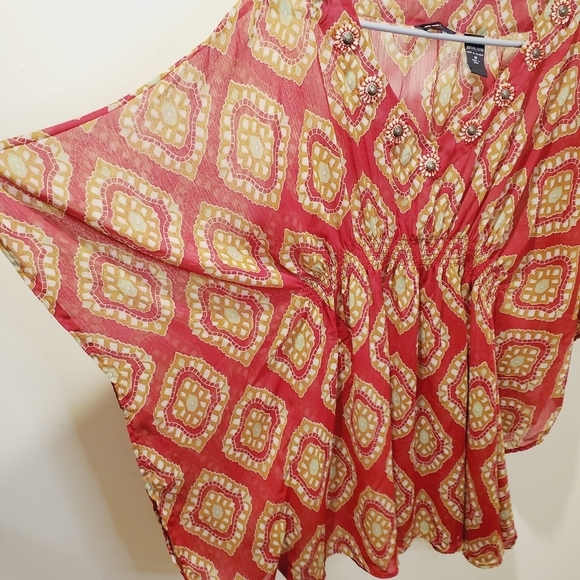 NEW YORK & COMPANY light weight tunic top size M - Picture 5 of 10